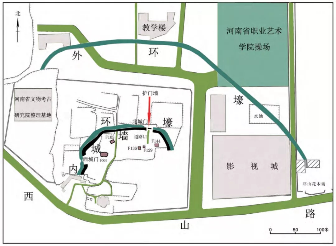 郑州西山城。图片来源 张玉石、郝红星:《郑州西山古城发掘记》,《大众考古》2016年第5期。 郑州西山城。图片来源 张玉石、郝红星:《郑州西山古城发掘记》,《大众考古》2016年第5期。