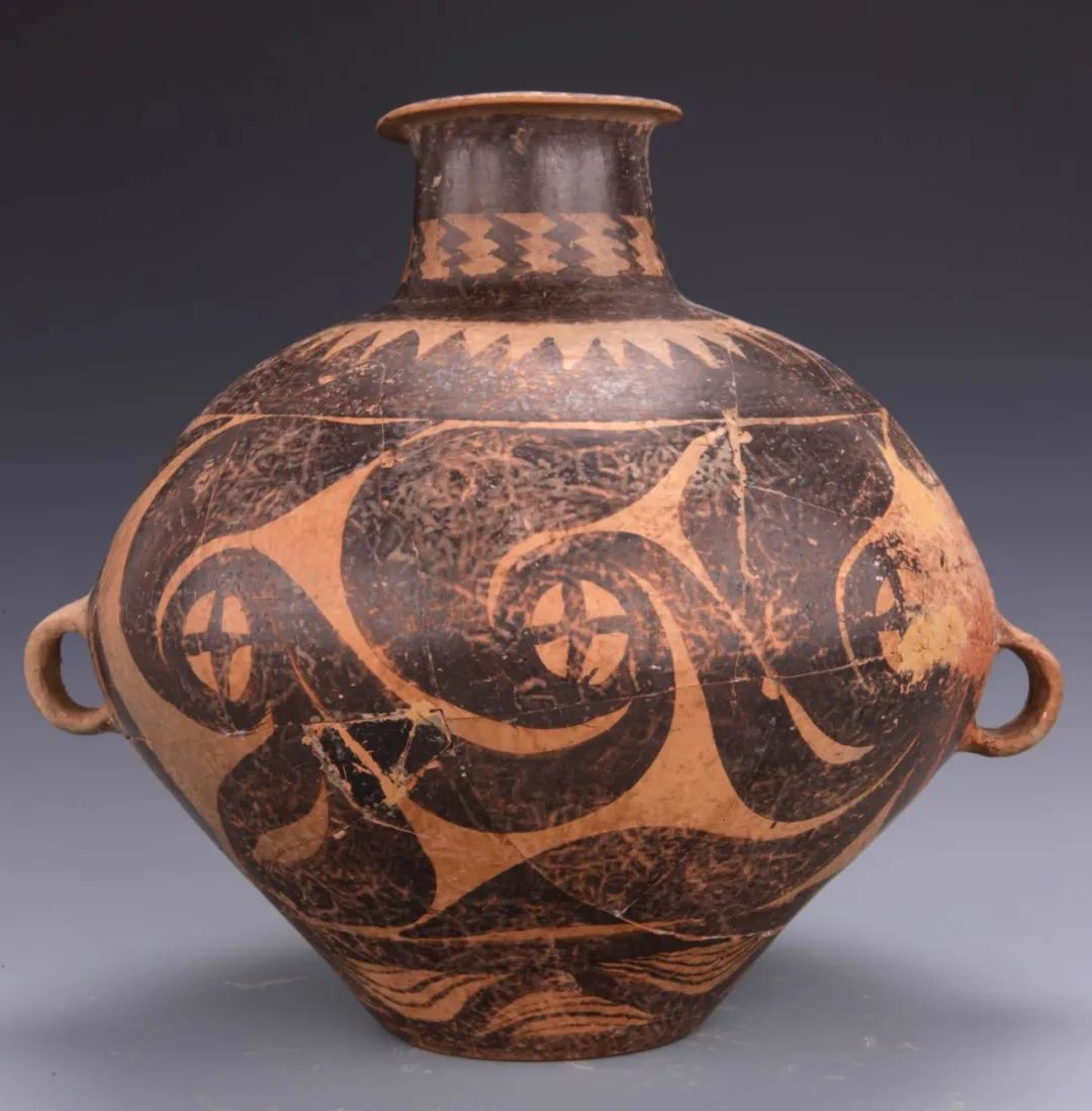中国骨董馬家窯文化彩陶瓶彩陶土器置物-